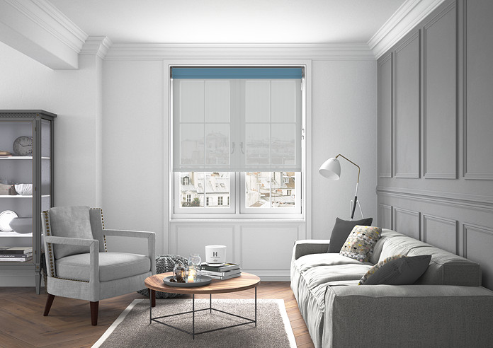 Rimini (Blackout), Bluebell & Optima Tide - Double Roller Blind - Image 6
